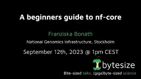 nf-core/bytesize: A beginners guide to nf-core