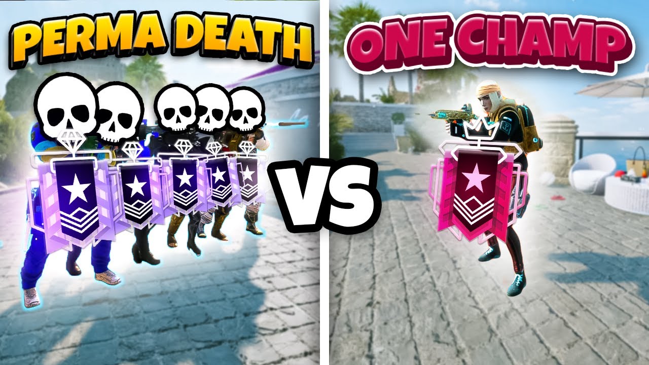 Can 1 Champion Survive Against 5 DIAMONDS With Perma-Death