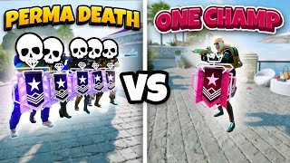 Can 1 Champion Survive Against 5 DIAMONDS With Perma-Death