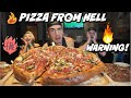 SPICY HELL PIZZA CHALLENGE! Las Vegas Food Challenge | Craziest Pizza Ever | Man Vs Food