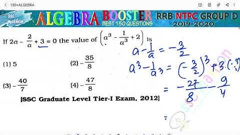 if 2a - 2/a + 3 = 0 the value of a³ - 1 / a³ + 2 is