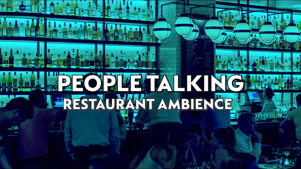 BUSY RESTAURANT Ambience | 2 Hours People Talking & Background Noise for Sleep, Study, Work