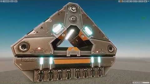 Sci Fi Device Low Poly 3D Model