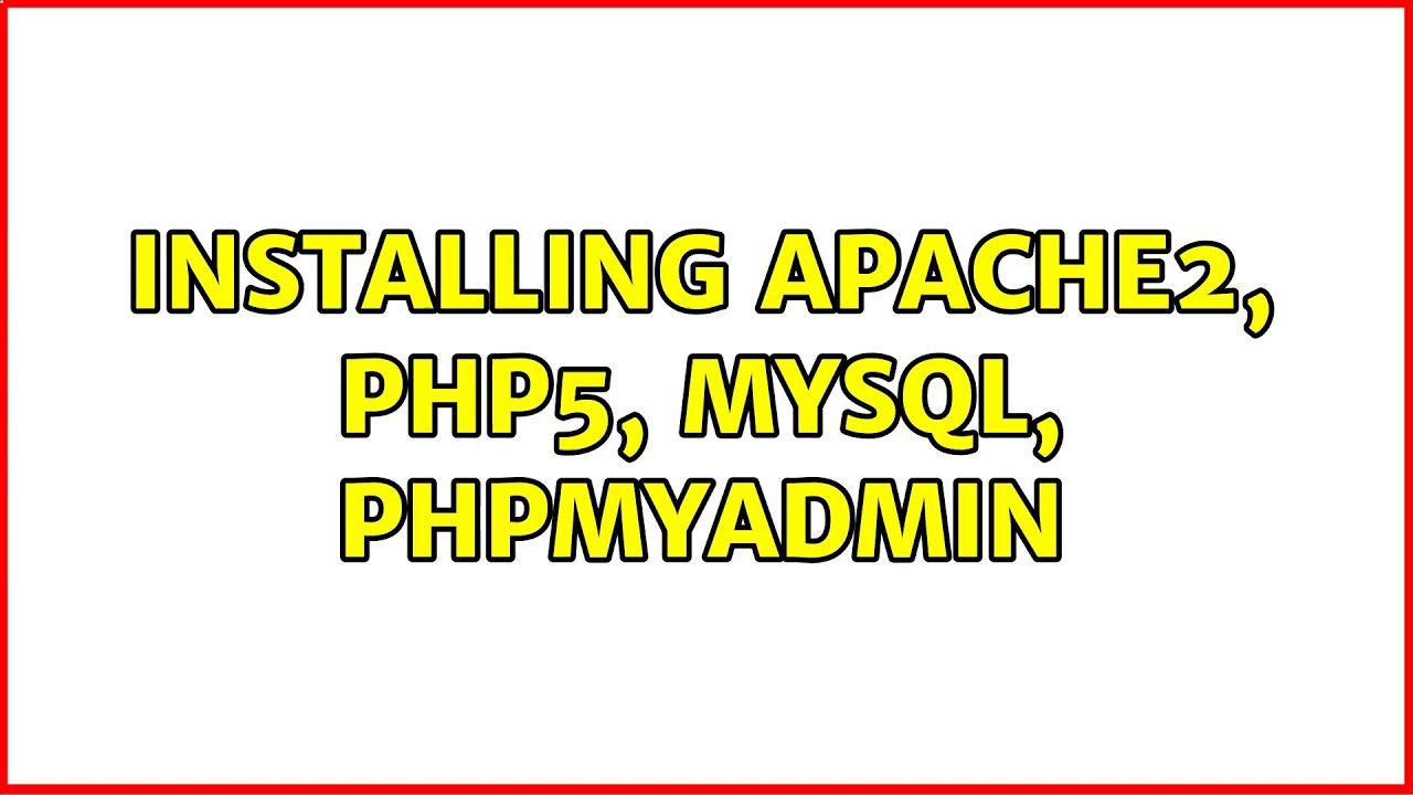 ubuntu install phpmyadmin apache