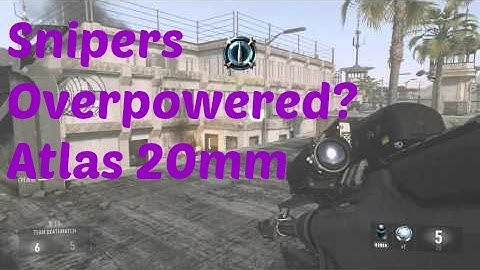 Snipers Overpowered in Advanced Warfare? Atlas 20 MM Sniper Gameplay