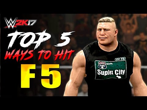 WWE 2K17 TOP 5 Ways to HIT F5