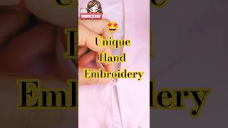Easy Hand Embroidery Design for beginners 🪡🥰 #letslearn #needlework #embroidery