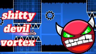 SHITTY DEVIL VORTEX AL 100% (easy demon) BY ACROPOLISBOY  EN GEOMETRY DASH