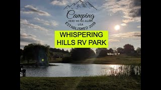 Whispering Hills RV Park in Georgetown, KY off interstate 75, Campground Review, North of Lexington