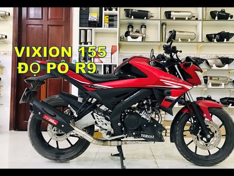 Vixion 155 độ pô R9 | FZ155 độ pô R9 | Phượt Safety Sài Gòn - YouTube