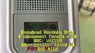 Environment Canada RWT & RMT | EAS #131-132 | 8/7/24