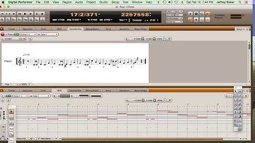Converting Real Time Midi to Measured Time with Motu Digital Performer