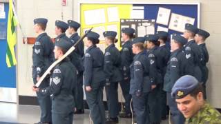534 Raider Squadron 2016- 2017 Drill Team with Arms EOA Competition at CFB Kingston ontario
