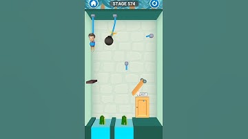 rescue cut rope puzzle stage 574| rescue cut rope puzzle game for android and iOS #shorts