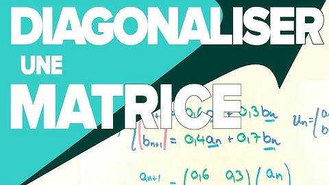 Diagonaliser une Matrice - Exercice Type Terminale S - Mathrix