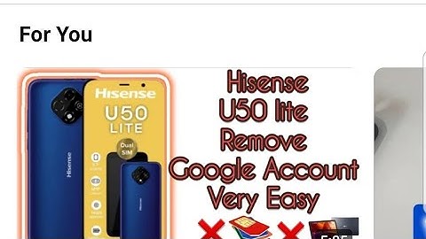 Hisense U 50 lite frp bypass without pc/Google account remove