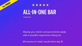 All in One Bar Shopify App screenshot 3
