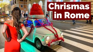 Rome, Italy 🇮🇹 - Feels Like Christmas 🎄 - 4K-HDR Walking Tour