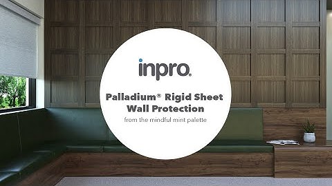 Rigid protection but flexible style: Palladium Rigid Sheet Wall Protection