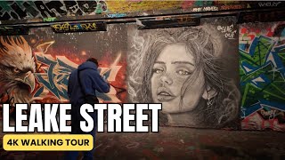 Leake Street Graffiti Tunnel 4K Walk | Leake Street, London Walking Tour | Saturday 9th August 2025