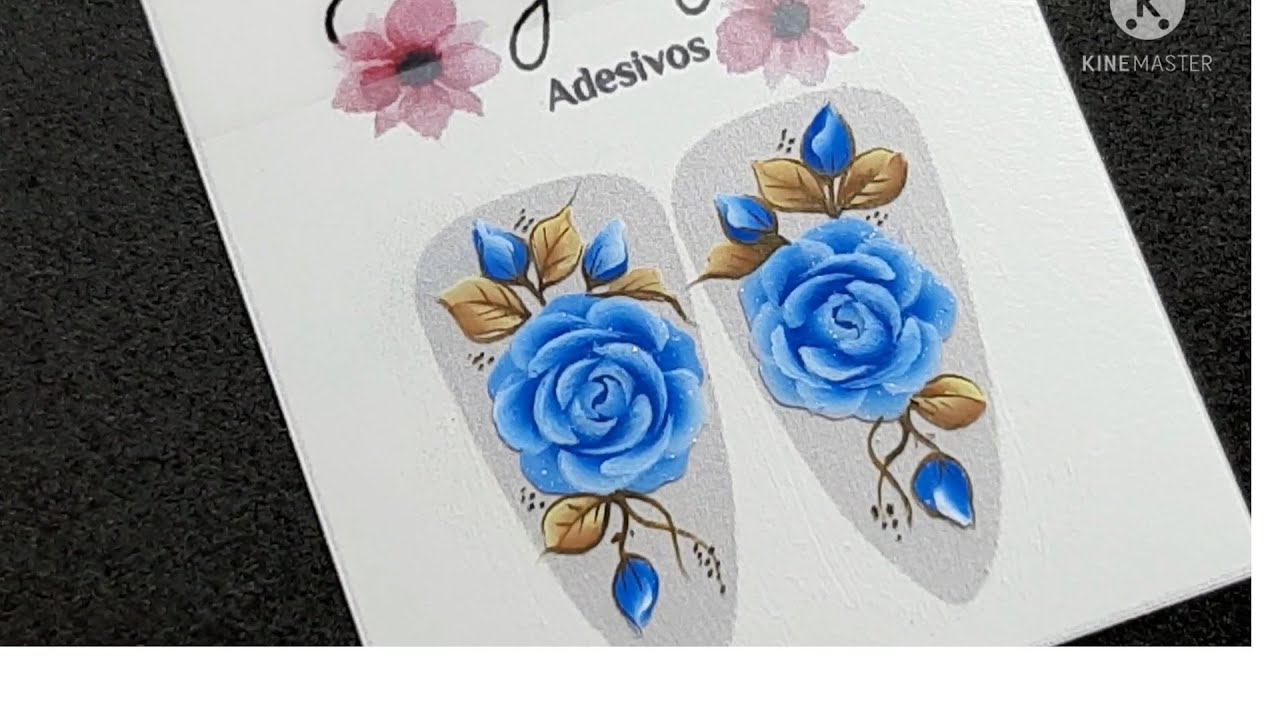 ADESIVO ARTESANAL / passo a passo ROSA