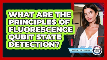 What are the principles of fluorescence qubit state detection?