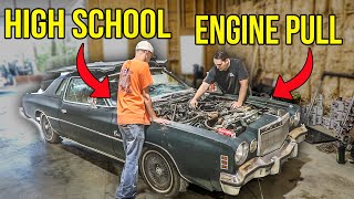 Teaching a High Schooler How to Pull an Engine for the First Time