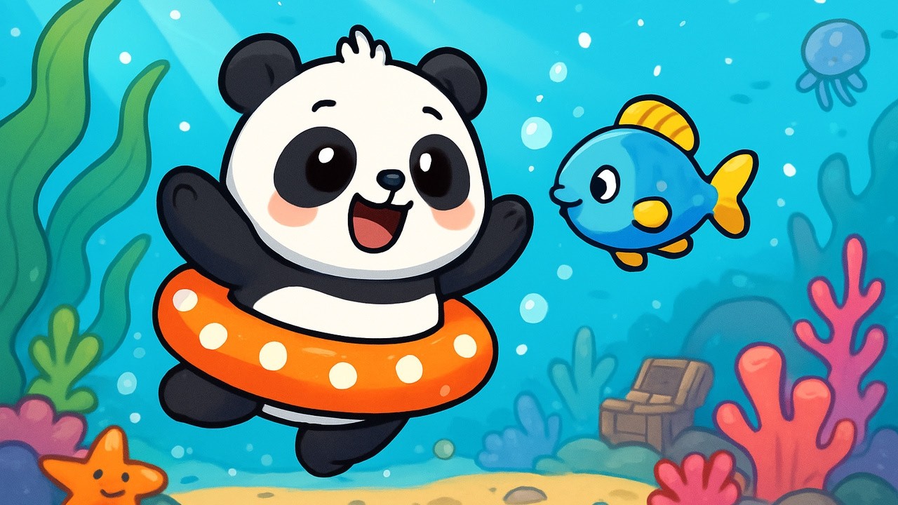 Il panda e le sue avventure in fondo al mare 🐼🎶