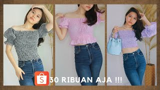Shopee Haul BAJU KOREA KEKINIAN (Vintage, Puffy, Lilac) TERMURAH !!!
