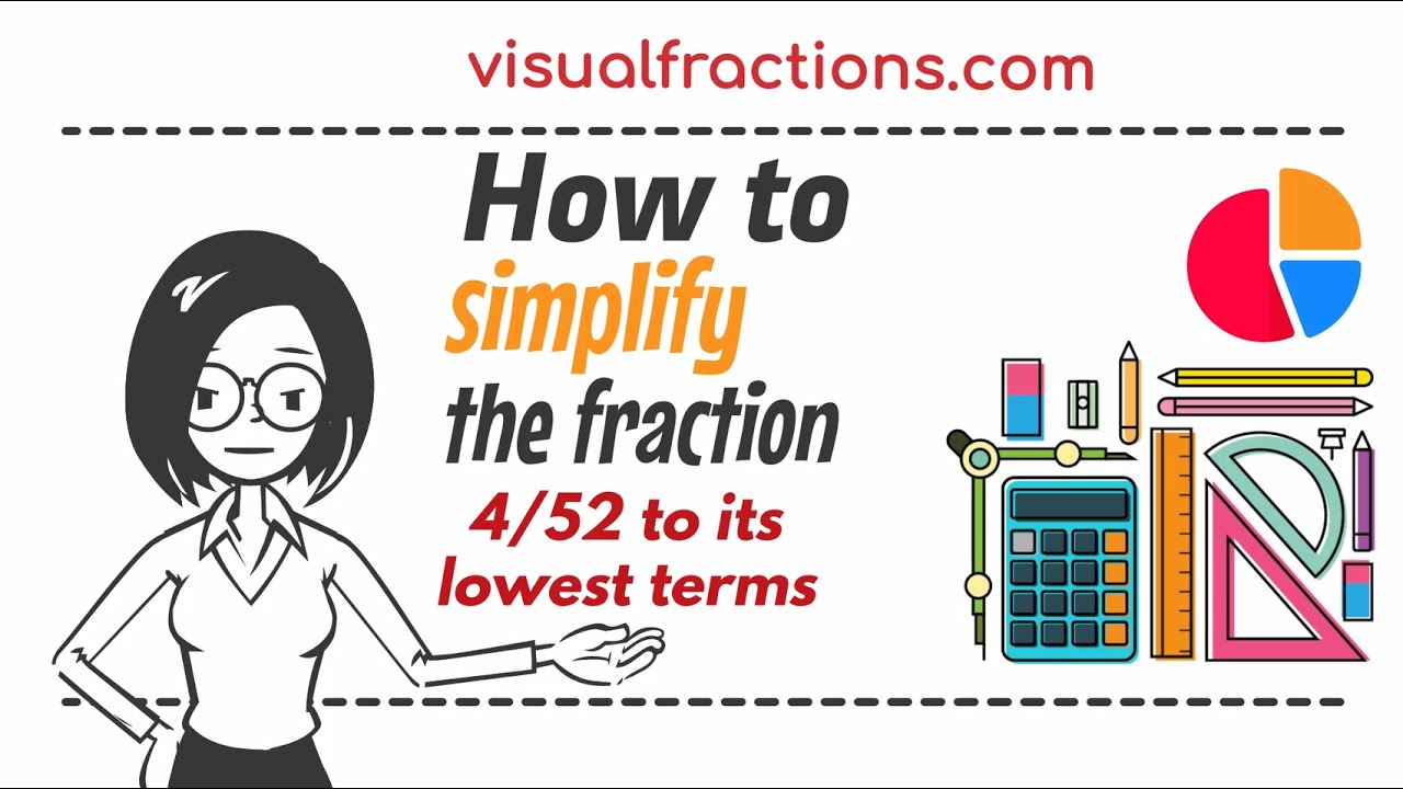 How to Simplify the Fraction 4/52 - YouTube