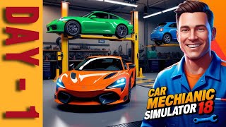 Car Mechanic Simulator 2018 Day 1 | Tire Change, Oil & Air Filter Service | Gameplay Walkthrough
