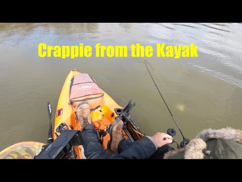 Crappie Fishing from the Kayak at Cowan Lake, Ohio. Catching Crappie on  Bush Piles in the Kayak! 