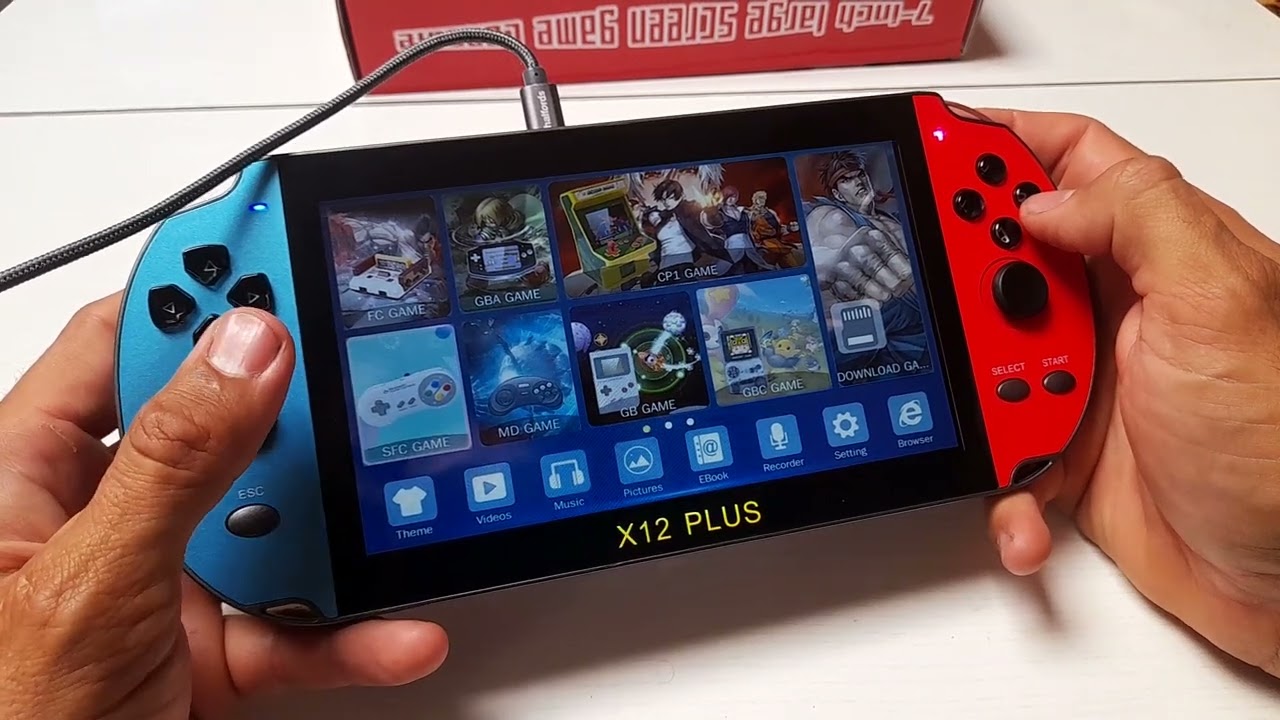 Обзор портативной игровой консоли X 12 Plus #игры #обзор