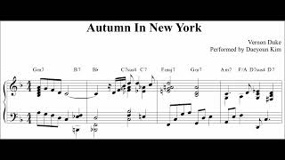 Video thumbnail of "[Ballad Jazz Piano] Autumn In New York"