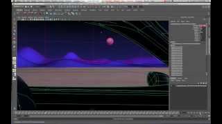Maya 2011/2012 Constrain Geometry or Matte Paintings to Camera Tutorial by Stuart Christensen