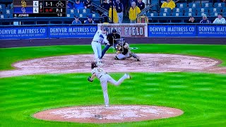 Walk-Off Homerun for Nolan Jones vs Padres 06/11/23 (Resume of Rain-delay)