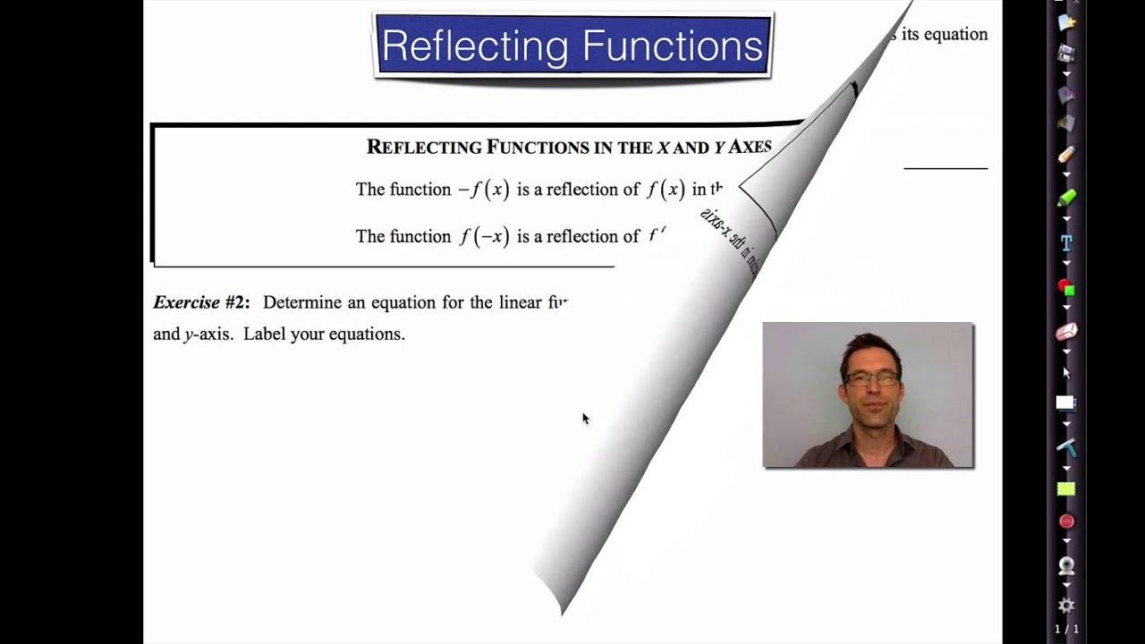 Common Core Algebra II.Unit 7.Lesson 2.Reflecting Parabolas YouTube