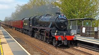 Lms Stanier Cl 5 4-6-0 Black Five 44932 - Trains At Metheringham 220423