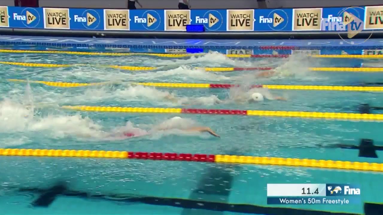 A dinamarquêsa Pernille Blume nos 50m Livre na Copa dos Campeões FINA