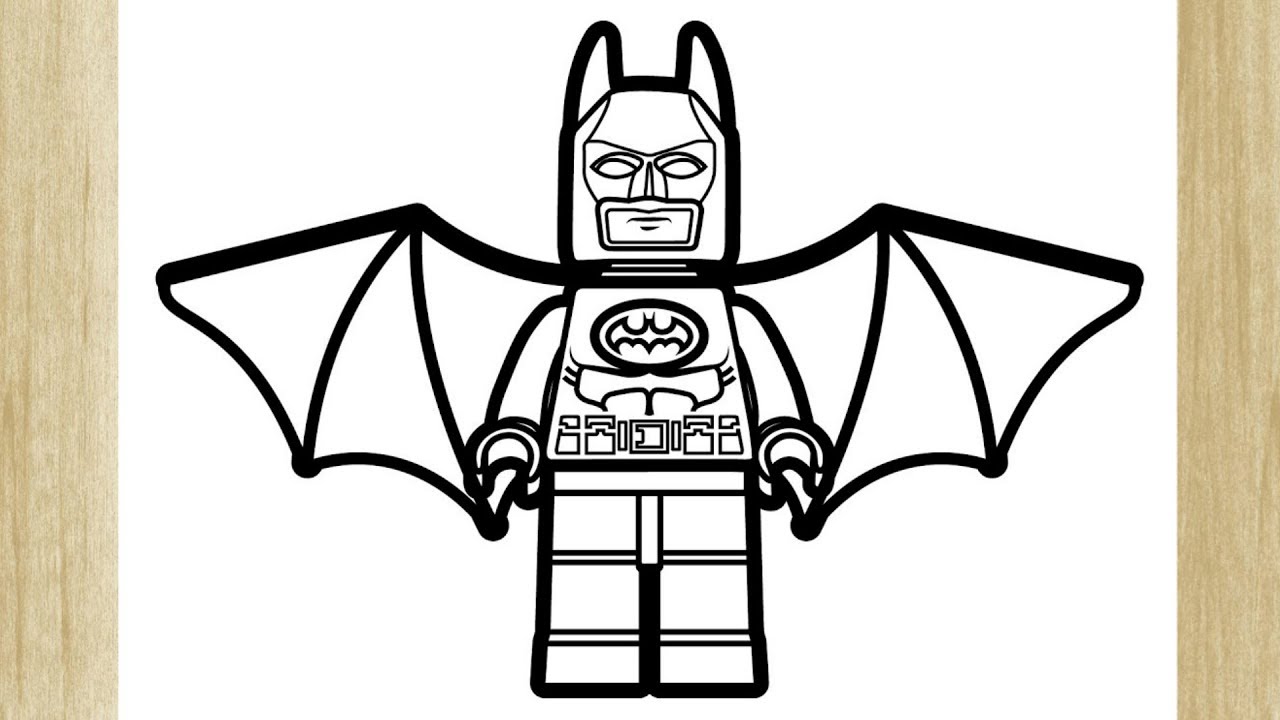 COMO DESENHAR O LEGO BATMAN - YouTube