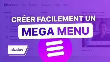 Créer un MEGA MENU en HTML, CSS et JS !