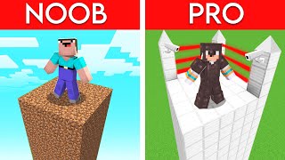 NAJWYŻSZA BEZPIECZNA WIEŻA NOOB VS PRO W MINECRAFT!