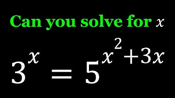 Solving an Interesting Exponential Equation