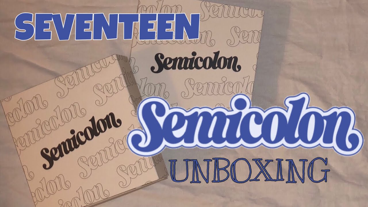Samicolan Box 〈SEVENTEEN〉Semicolon開封したらチョロ発揮しすぎた話 - YouTube