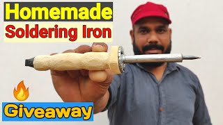 घर पर Soldering Iron कैसे बनाये | How to Make Soldering Iron at Home | Giveaway🔥🔥🔥