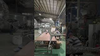 WovenMeshStainlessSteel Figure#commercialInstall#stainlesssteel#WovenMash#AbstractFigure#Artlnstall