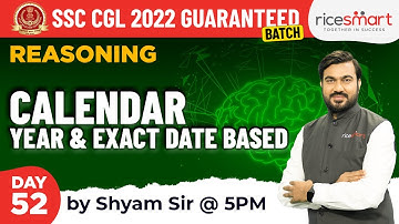 Calendar Reasoning | Date and Month Based | Reasoning by Shyam Asare | SSC Exams 2022- 23