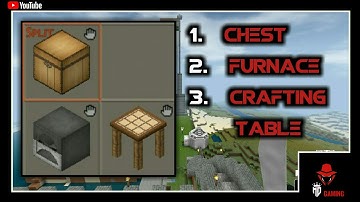 ⬜how to craft chest, furnace &crafting table in mini block craft 3d crafting recipes #mdgaming94