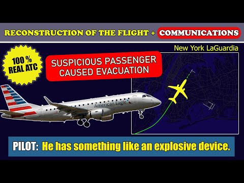Suspicious passenger caused evacuation after landing | New York LaGuardia, ATC