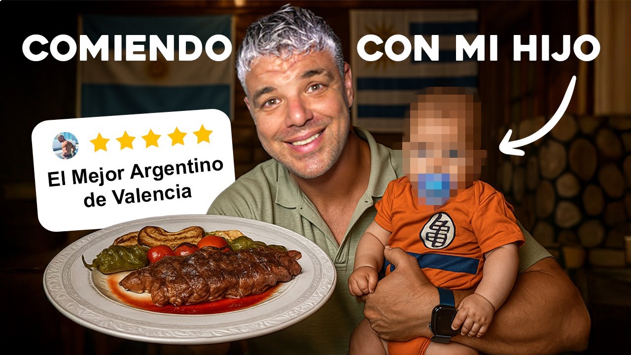 Comiendo con mi hijo en nuestro primer Restaurante 🍖